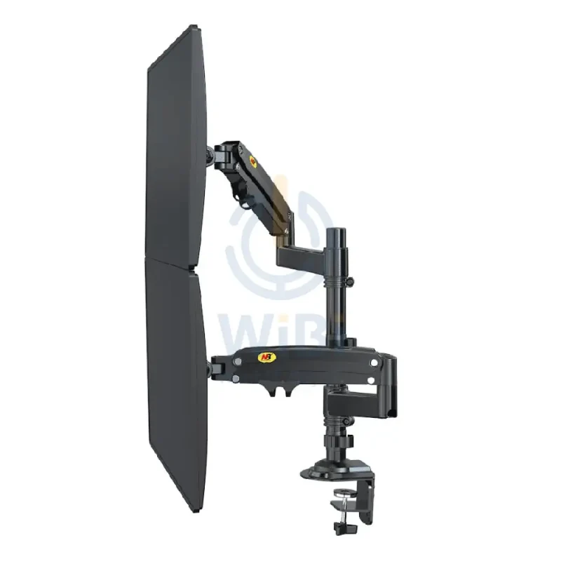 NORTH BAYOU H180 Dual Monitor Swivel Desk Mount For 17″-27″ Screens