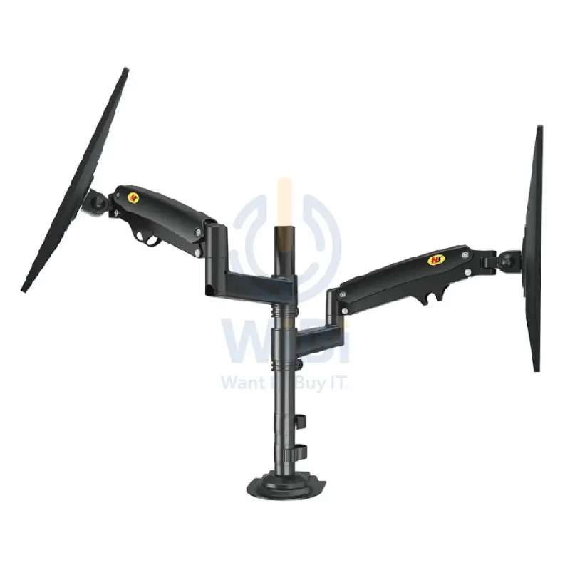 NORTH BAYOU H180 Dual Monitor Swivel Desk Mount For 17″-27″ Screens