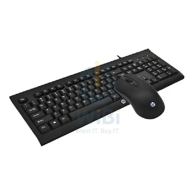 HP KM100 Gaming Keyboard and Mouse - English Keys / USB Wired / Combo Set / Black Color
