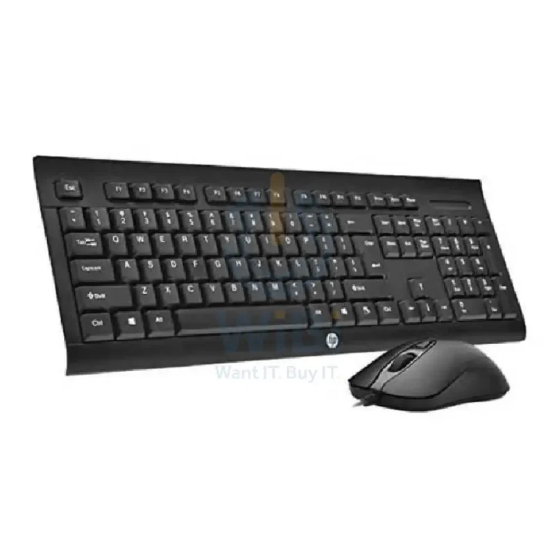 HP KM100 Gaming Keyboard and Mouse - English Keys / USB Wired / Combo Set / Black Color