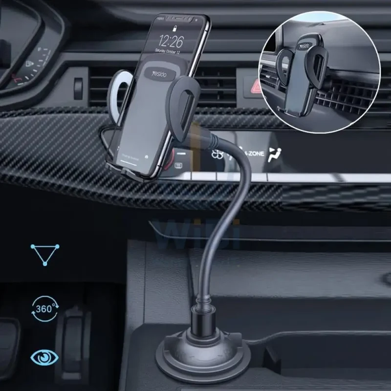 Yesido C112 Car Cup Holder - Car Mount / Black