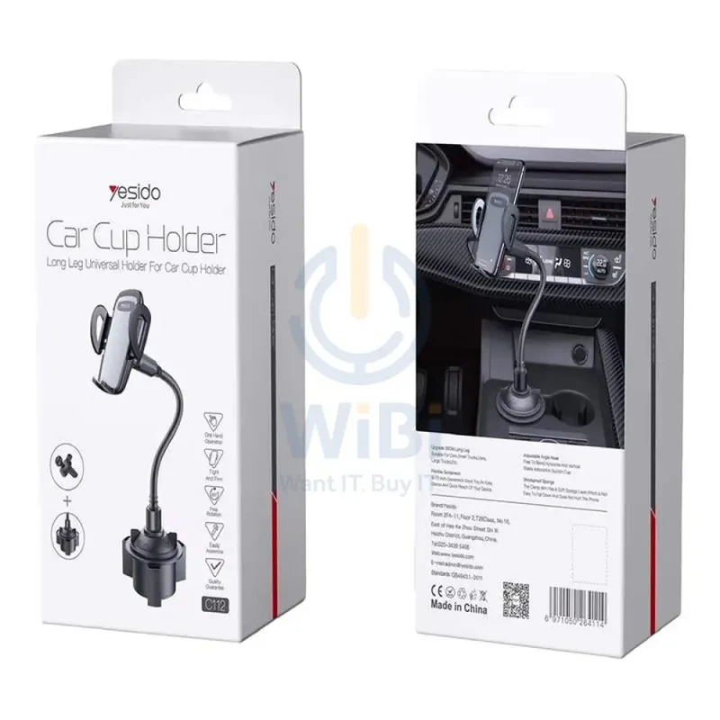 Yesido C112 Car Cup Holder - Car Mount / Black