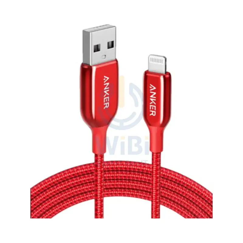 Anker PowerLine + III Cable - USB-A / Lightning / 1.8 Meter / Red