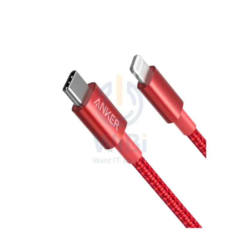 Anker Powerline+ II Lightning Cable - USB-C / 1.8 Meter / Red