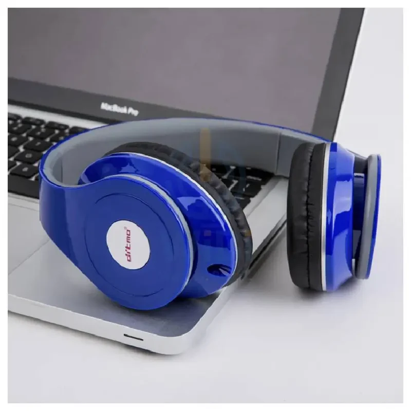 Ditmo DM-2600 Foldable Headset - 3.5mm / Wired / Blue