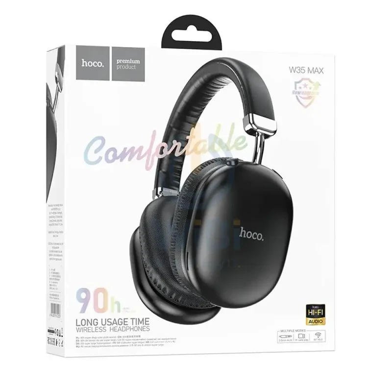 HOCO W35 Max Wireless Headphones - Bluetooth / Black