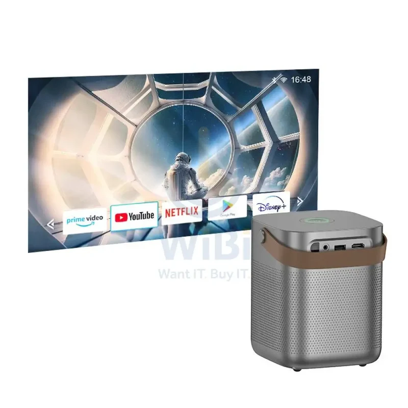 HOCO DT4 Smart Autofocus Projector Android version - 2.69-inch / Metal Grey
