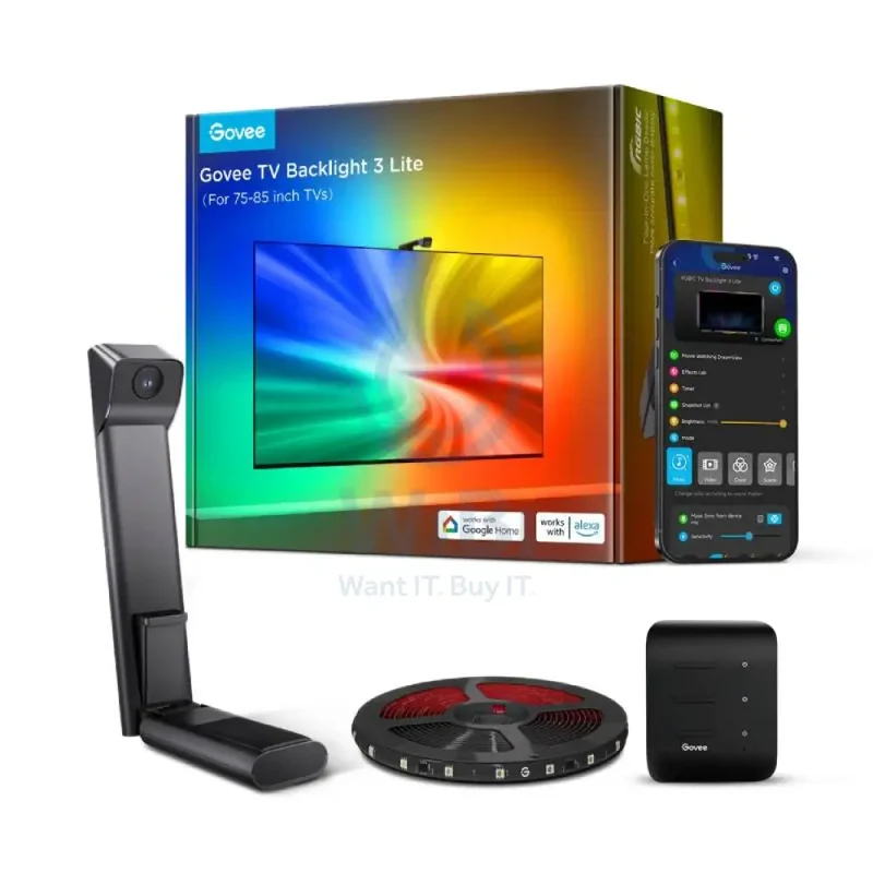 Govee Envisual TV Backlight 3 Lite - 3.6 Meters / 75-85-inch / RGBICW