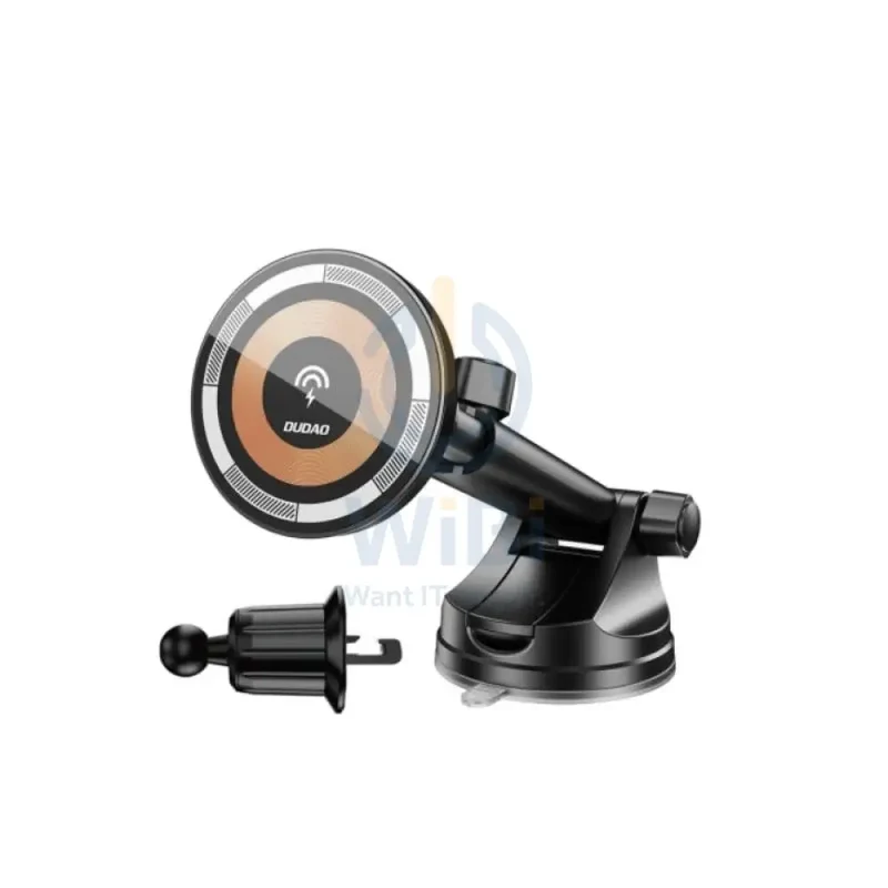 DUDAO F12 MAX+ Magnetic Charging Car Mount Holder - Black