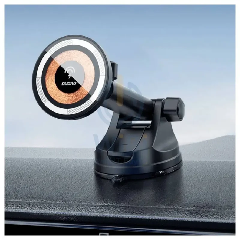 DUDAO F12 MAX+ Magnetic Charging Car Mount Holder - Black