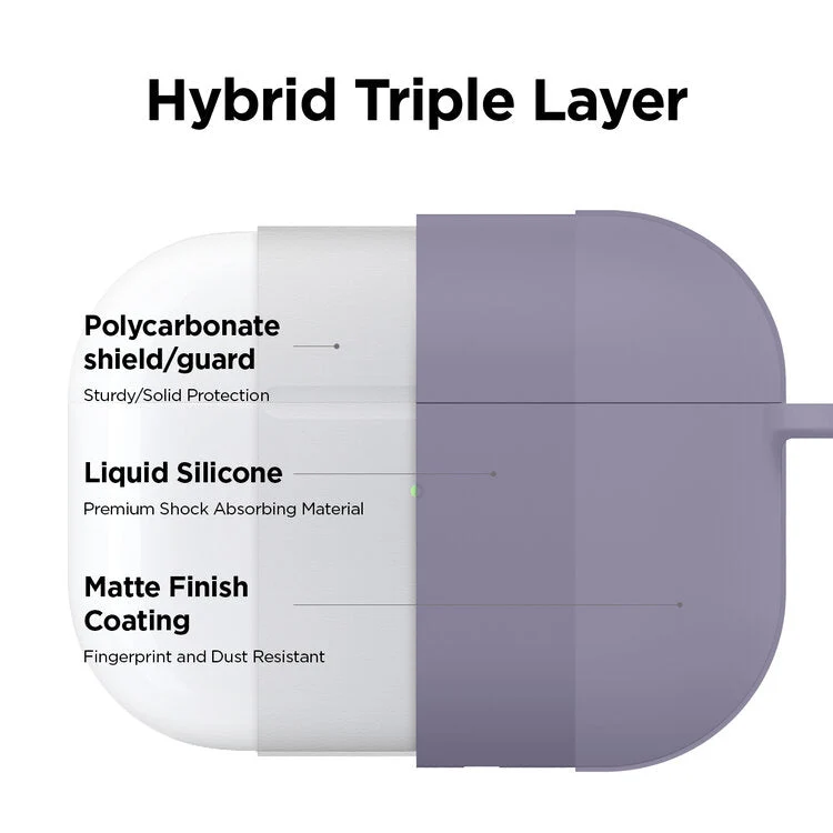 Elago AirPods Pro Liquid Hybrid Hang Case - Lavender Gray