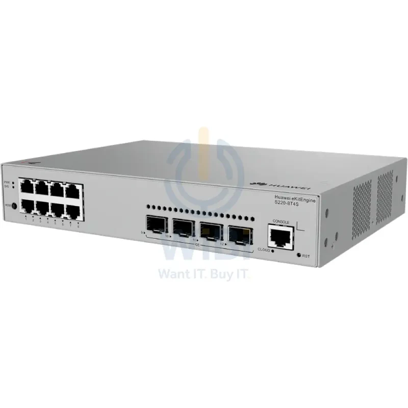 Huawei eKitEngine S220-8T4S Switch - 24 Gbit/s/s / GE RJ45 / GE SFP - Switch