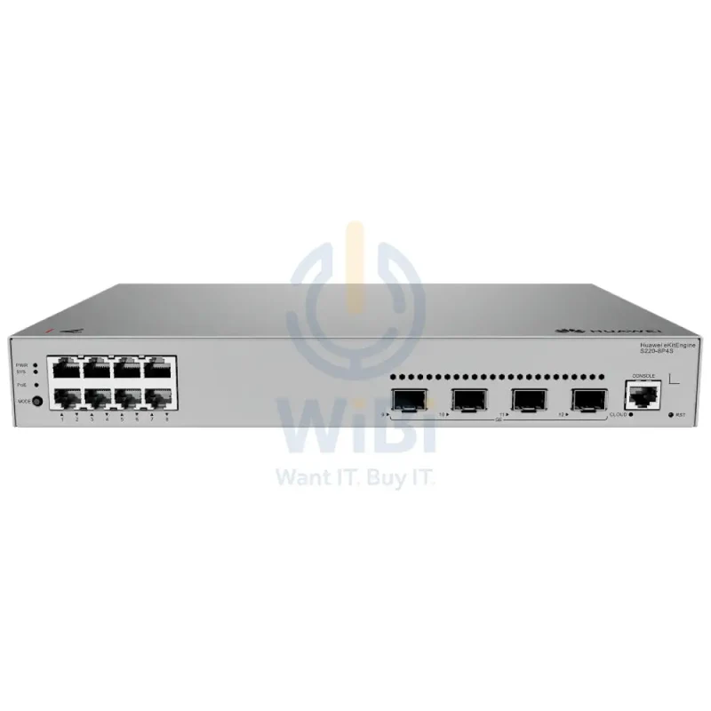 Huawei eKitEngine S220-8P4S Switch - 24 Gbit/s/s / GE RJ45 / GE SFP - Switch