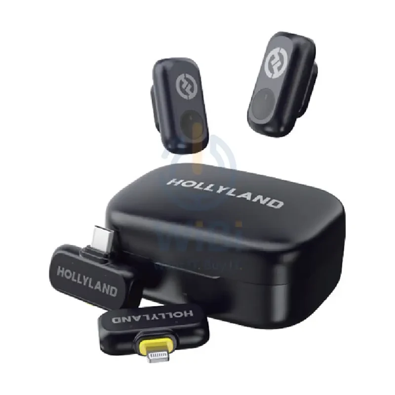 نظام ميكروفون لاسلكي هولي لاند لارك A1 كومبو لشخصين - USB-C / Lightning / رمادي فضائي