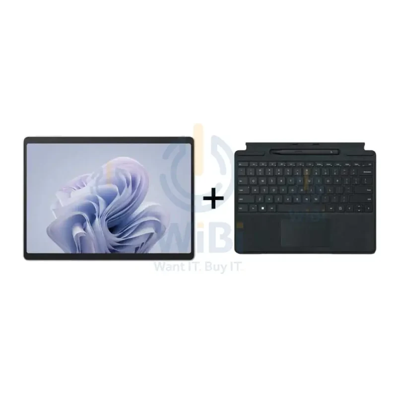 Microsoft Surface Pro 10 - 13.0" / Ultra 5 135U / 16GB / 256GB SSD / Win 11 Pro / Platinum / Business Edition + Microsoft Surface Pro Signature Keyboard with Slim Pen 2 - Magnetic / Arabic/English / Black - Microsoft Surface Pro 9,10,11 - Bundle Offer