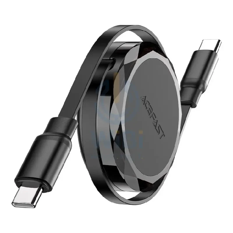 كابل بيانات وشحن إيس فاست C13-03، USB-C، 60 واط، 0.8 متر، أسود