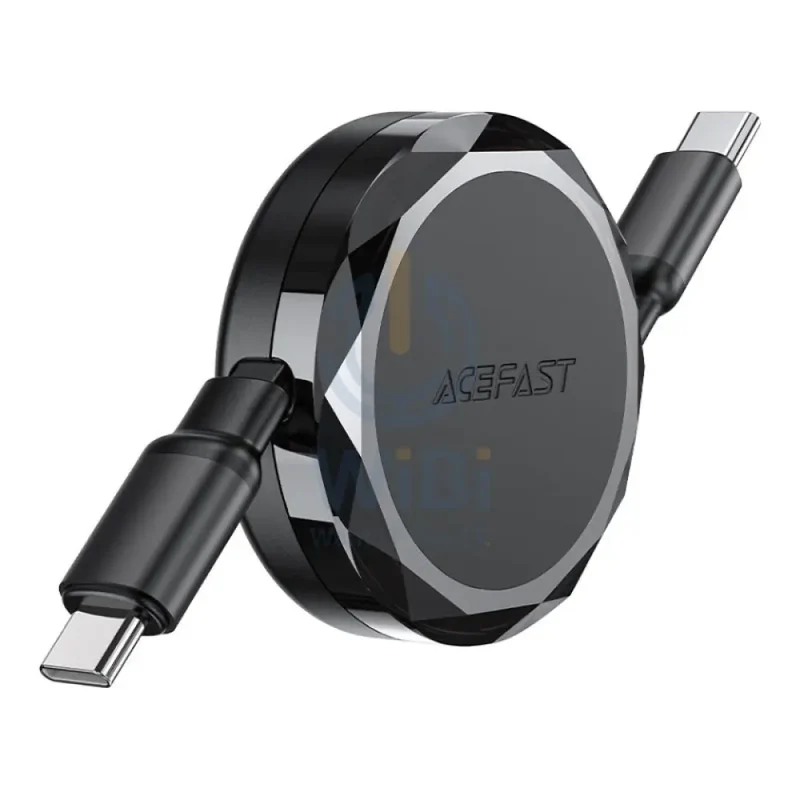 كابل بيانات وشحن إيس فاست C13-03، USB-C، 60 واط، 0.8 متر، أسود