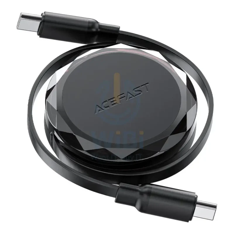 كابل بيانات وشحن إيس فاست C13-03، USB-C، 60 واط، 0.8 متر، أسود