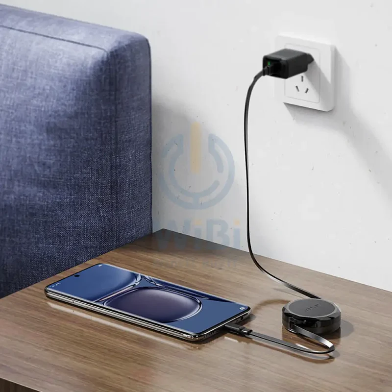 كابل بيانات وشحن إيس فاست C13-03، USB-C، 60 واط، 0.8 متر، أسود