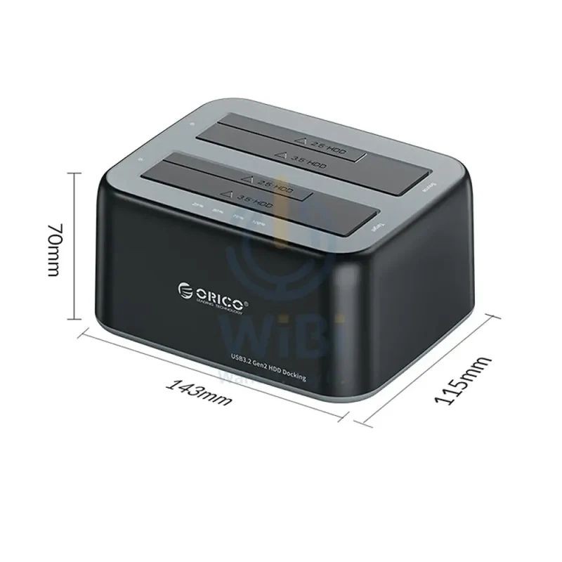ORICO 2.5"/3.5" SATA HDD/SSD Dual-Bay Dock