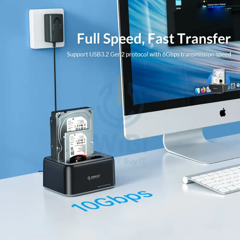 ORICO 2.5"/3.5" SATA HDD/SSD Dual-Bay Dock