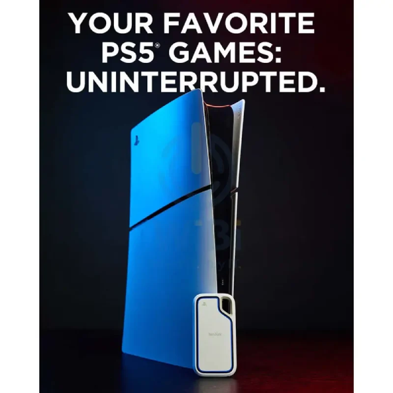 SanDisk Extreme Portable SSD for PlayStation 5 Console and PC - 1TB / Up to 1000MB/s / USB-C 3.2 Gen 2 / External SSD (Solid State Drive)