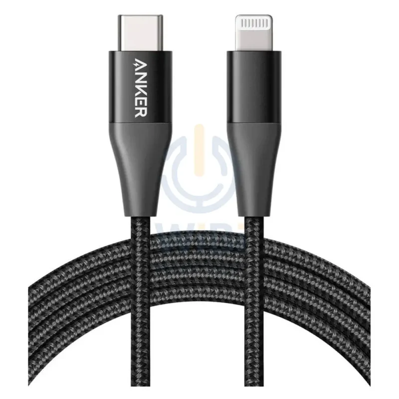 Anker PowerLine + II Cable - USB-C / Lightning / 1.8 Meter / Black