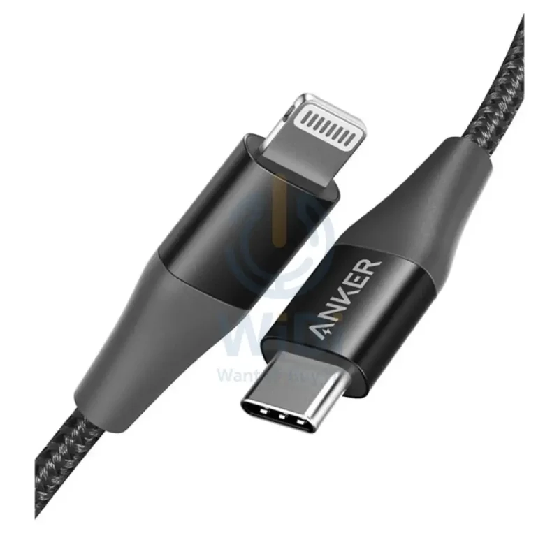 Anker PowerLine + II Cable - USB-C / Lightning / 0.9 Meter / Black
