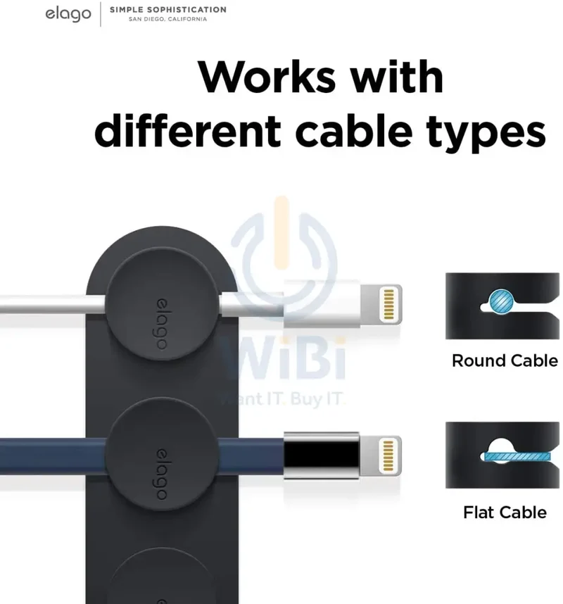 Elago Magnetic Cable Management Buttons - Black