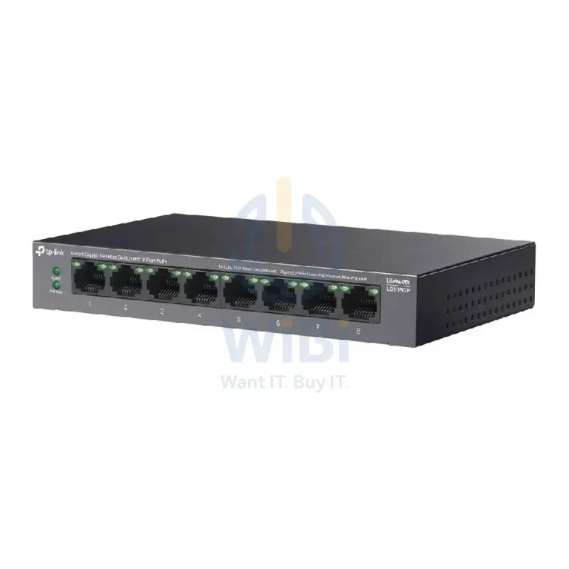 TP-Link (LS108GP) 8-Port Desktop Switch - 1000Mbps / LAN