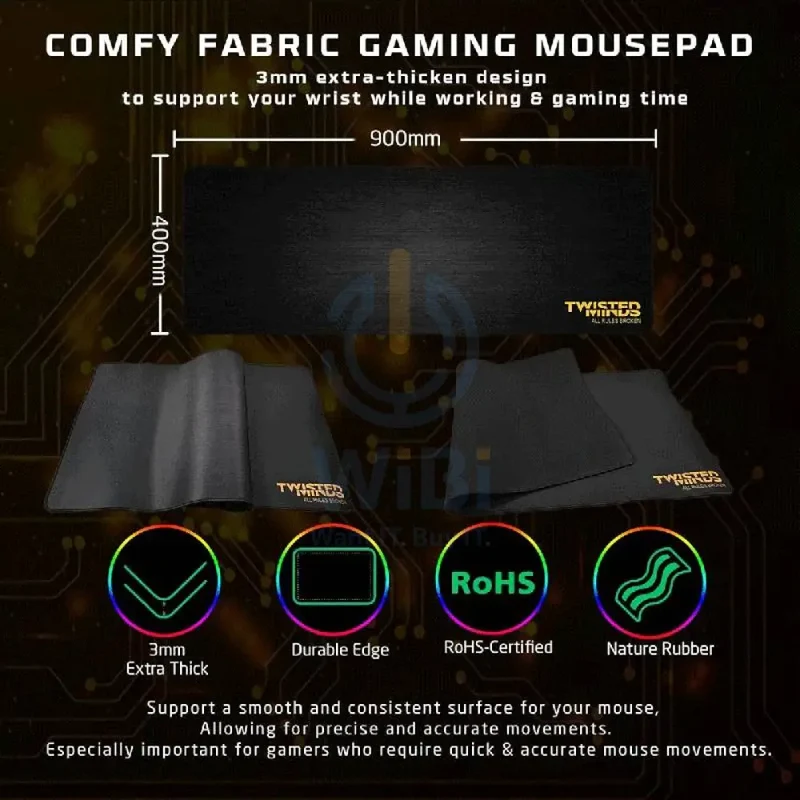 Twisted Minds 4-in-1 Gaming Bundle (Wired Keyboard, Wired Headset, Mouse, Mouse Pad)