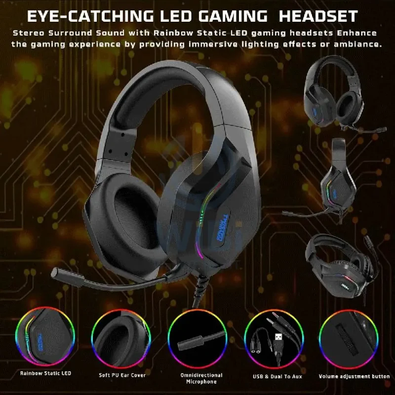 Twisted Minds 4-in-1 Gaming Bundle (Wired Keyboard, Wired Headset, Mouse, Mouse Pad)