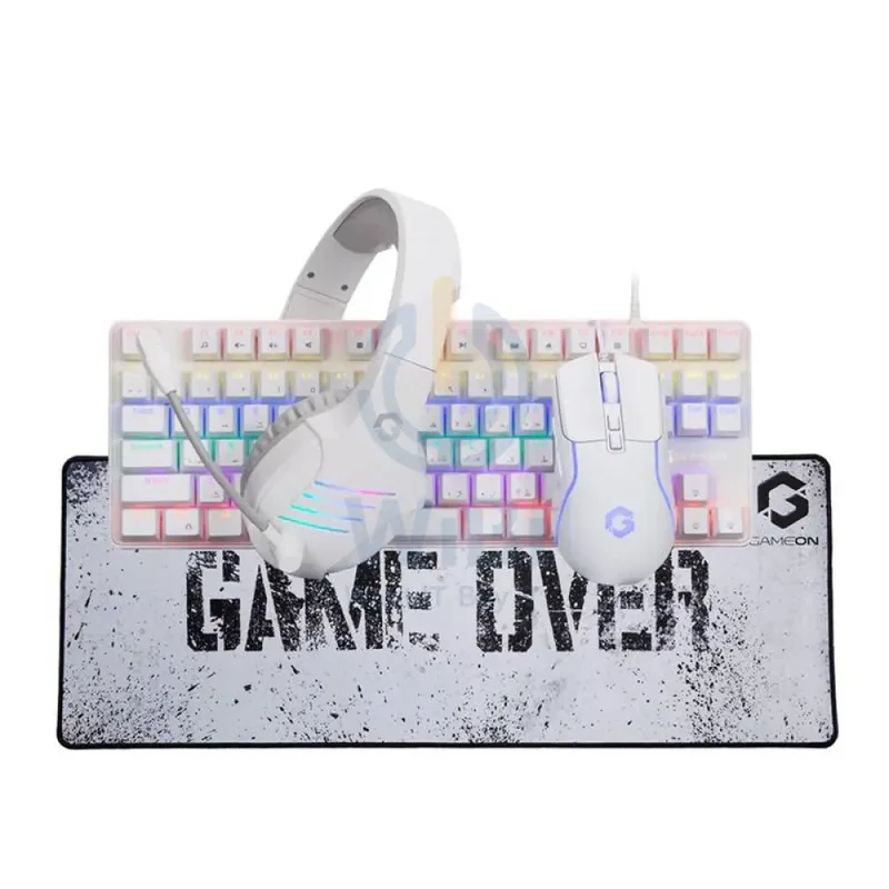 GameOn VIPER XA All-In-One Artic Series Gaming Bundle (Mechanical Keyboard, Headset, Mouse & Mousepad)