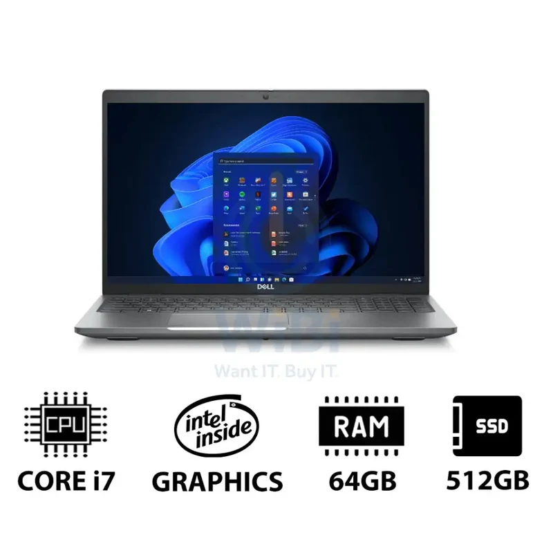 Dell Latitude 5540 - 15.6" FHD / i7 / 64GB / 512GB (NVMe M.2 SSD) / Win 11 Pro / 1YW - Laptop