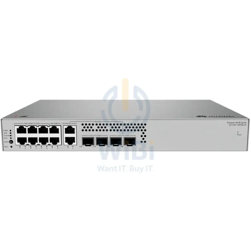 Huawei eKitEngine S310S-10PN4JX Switch - 76 Gbit/s / 10G SFP+ / 2.5G SFP / GE RJ45 - Switch