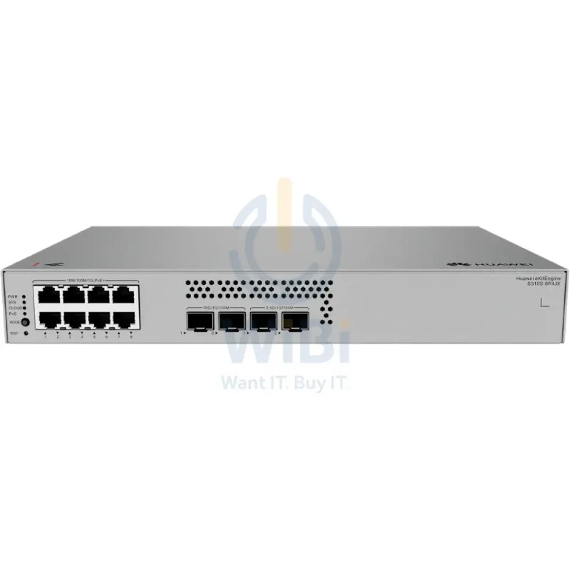 Huawei eKitEngine S310S-8P4JX Switch - 66 Gbit/s / 10G SFP+ / 2.5G SFP / GE RJ45 - Switch