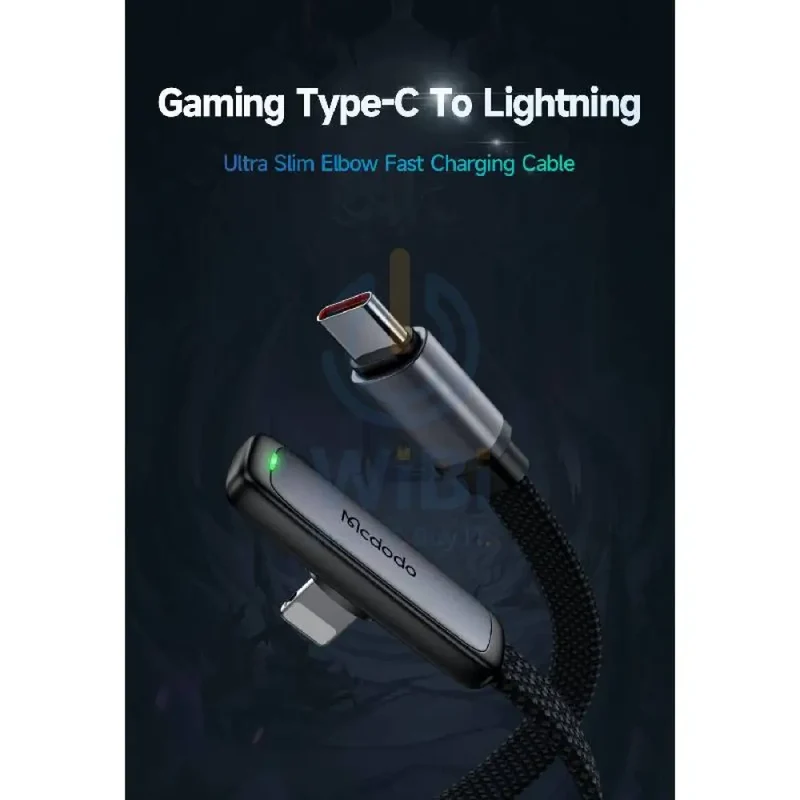 Mcdodo Fast Charging Data Cable - Type-C / Lightning / 36W / 1.2 Meter / Black