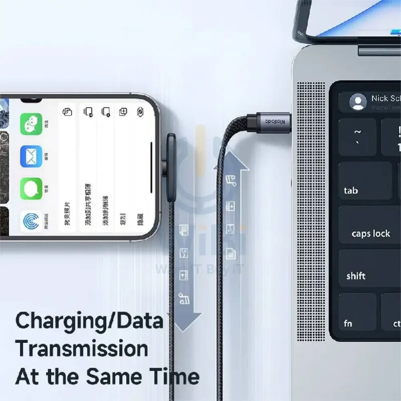 Mcdodo Fast Charging Data Cable - Type-C / Lightning / 36W / 1.2 Meter / Black