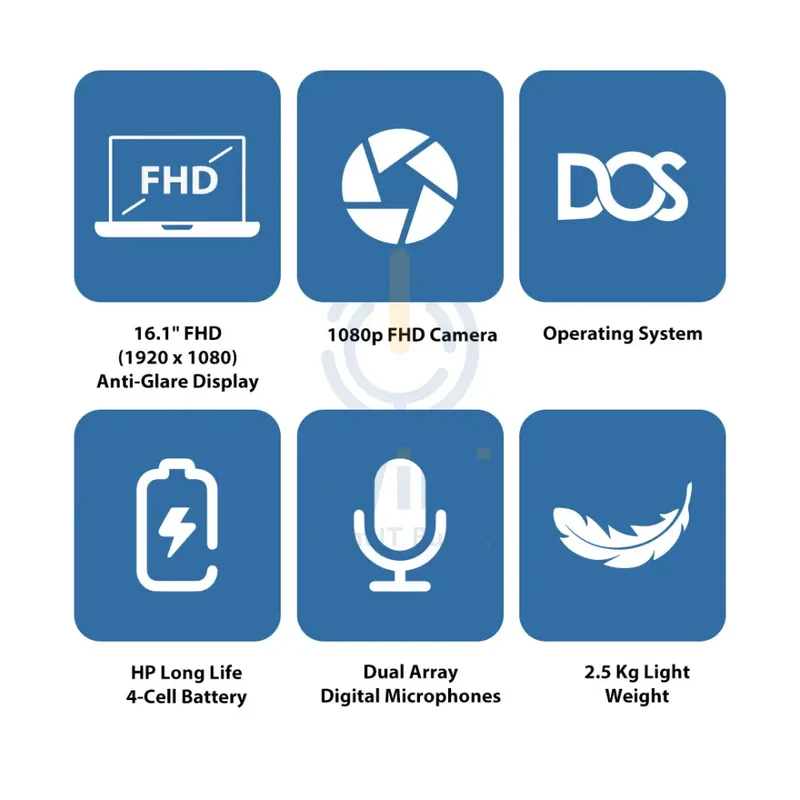 HP Victus Gaming Laptop 16-R1042NE - 16.1" FHD / i7 / 64GB / 1TB (NVMe M.2 SSD) / RTX 4050 6GB VGA / DOS (Without OS) / 1YW / Mica Silver - Laptop