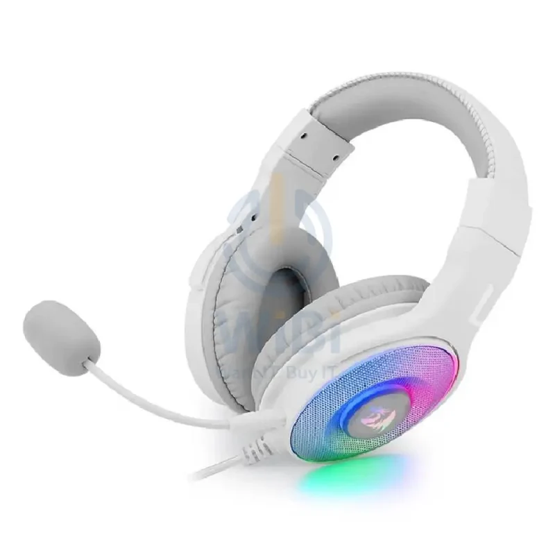 Redragon Pandora Virtual 7.1 RGB Gaming headset with Adapter - White