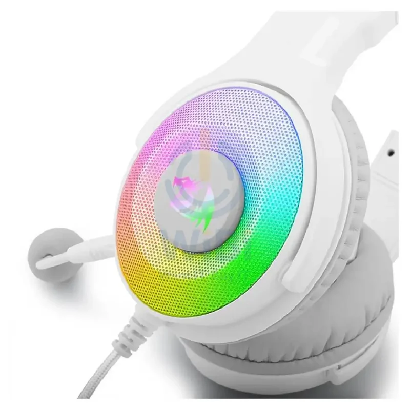 Redragon Pandora Virtual 7.1 RGB Gaming headset with Adapter - White