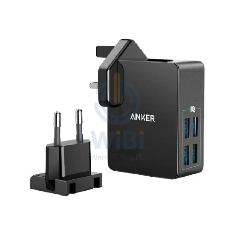 Anker PowerPort 4 Lite Charger - 27W / USB 3.0 / Black