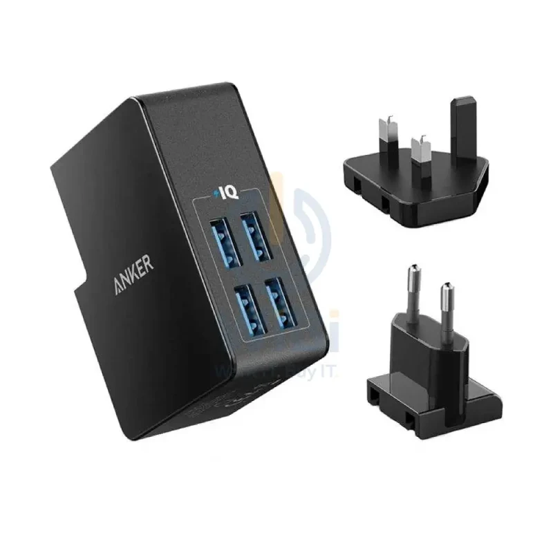 Anker PowerPort 4 Lite Charger - 27W / USB 3.0 / Black