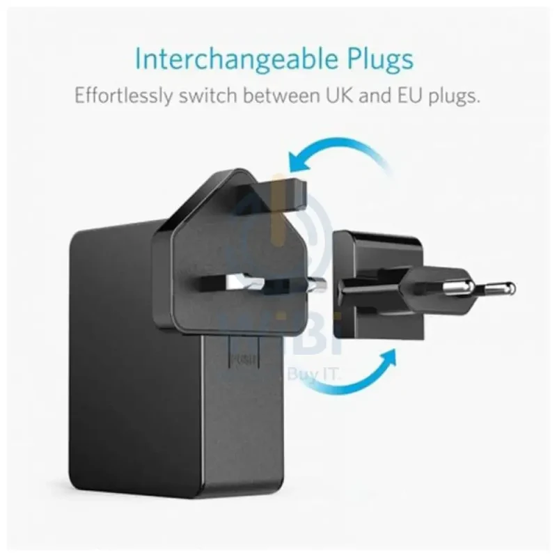 Anker PowerPort 4 Lite Charger - 27W / USB 3.0 / Black