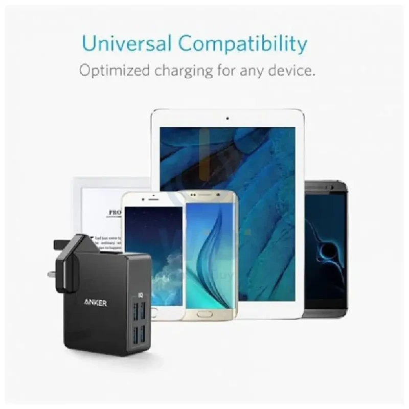 Anker PowerPort 4 Lite Charger - 27W / USB 3.0 / Black
