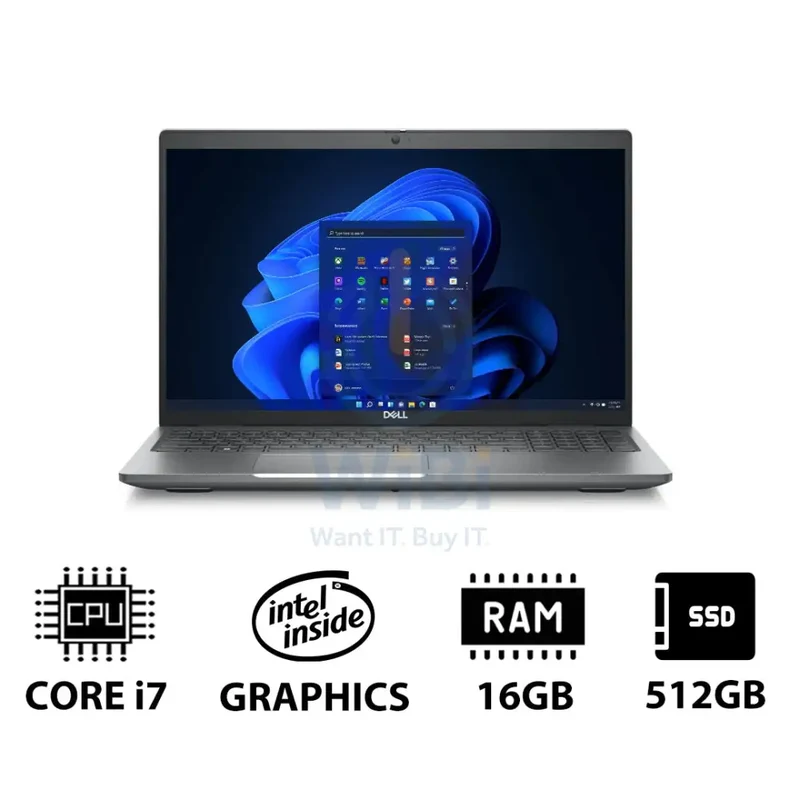 Dell Latitude 5540 - 15.6" FHD / i7 / 16GB / 512GB (NVMe M.2 SSD) / Win 11 Pro / 1YW - Laptop