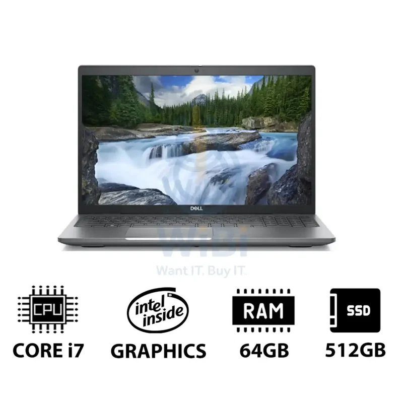 Dell Latitude 5540 - 15.6" FHD / i7 / 64GB / 512GB (NVMe M.2 SSD) / DOS (Without OS) / 1YW - Laptop
