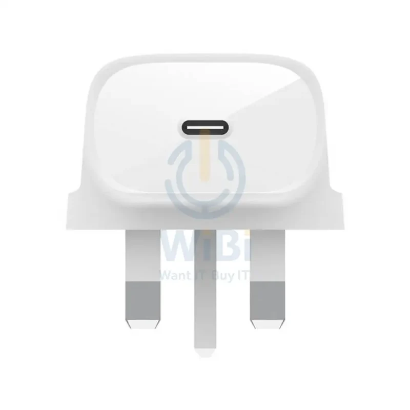 Belkin Wall Charger with Cable - 1 Meter / 30W / USB-C / Lightning / White