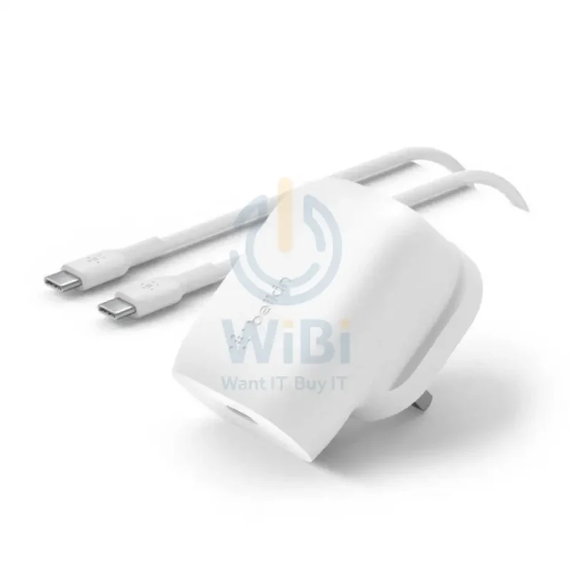 Belkin Wall Charger with Cable - 1 Meter / 30W / USB-C / White