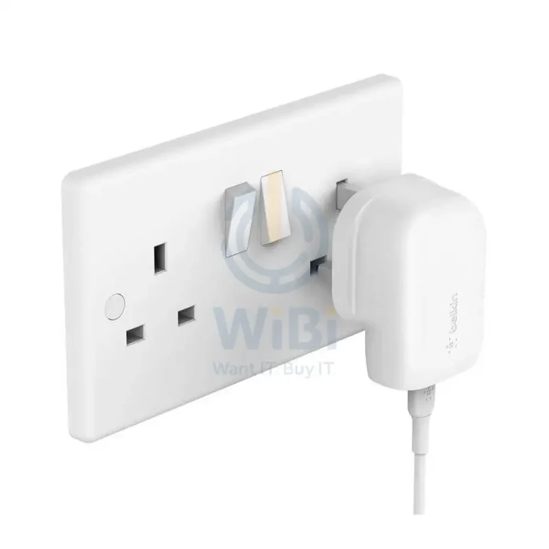 Belkin Wall Charger with Cable - 1 Meter / 30W / USB-C / White